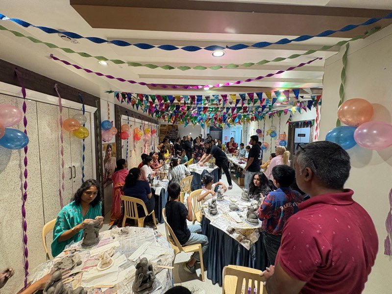 Community art workshop by Kalashala at a partner venue in Pune