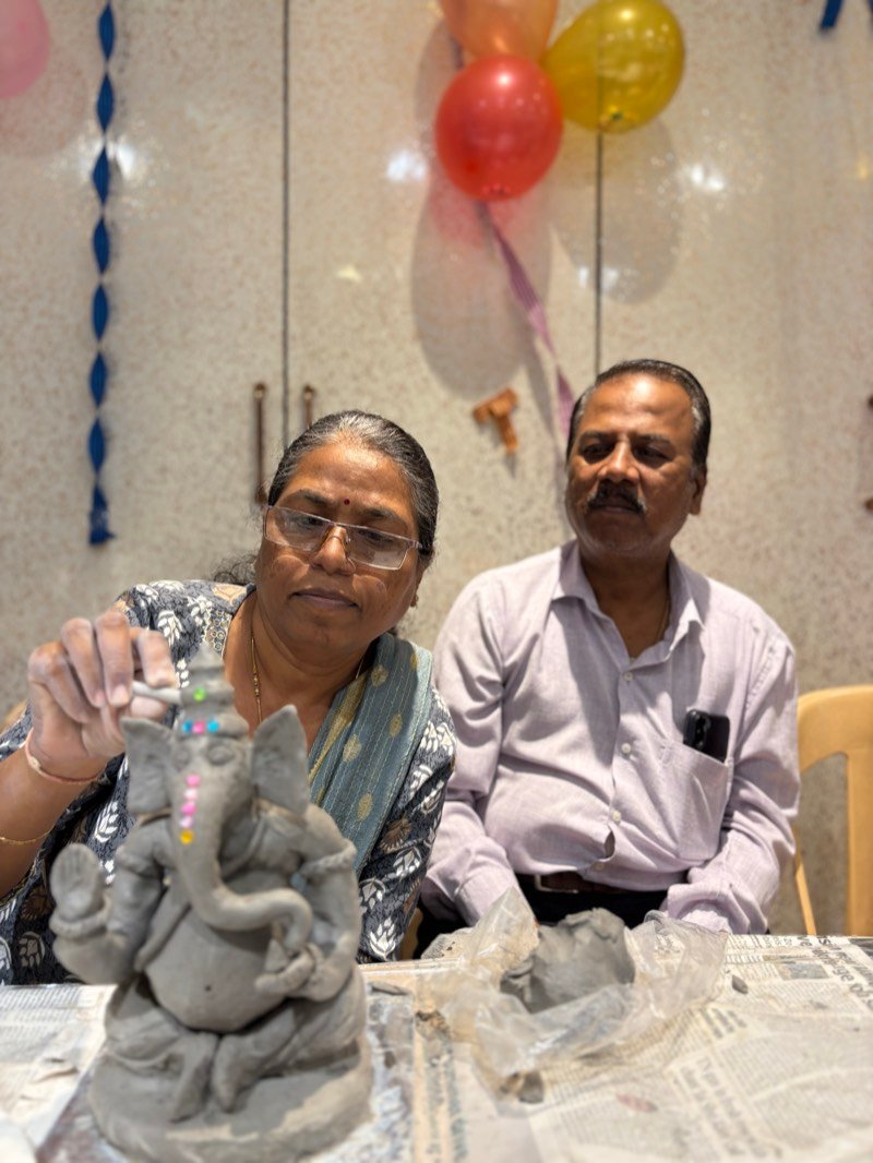 Ganpati idol making workshop conducted by Kalashala in Pune