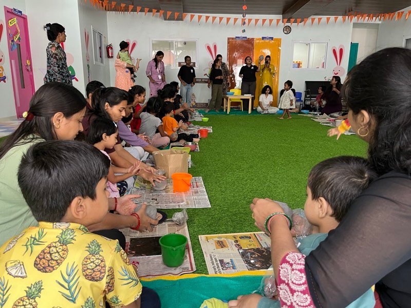 Hands-on clay moulding session at Kalashala Art & Design Studio, Pune