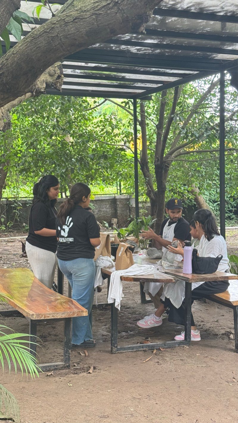 Handmade craft created at a Kalashala workshop in Pune