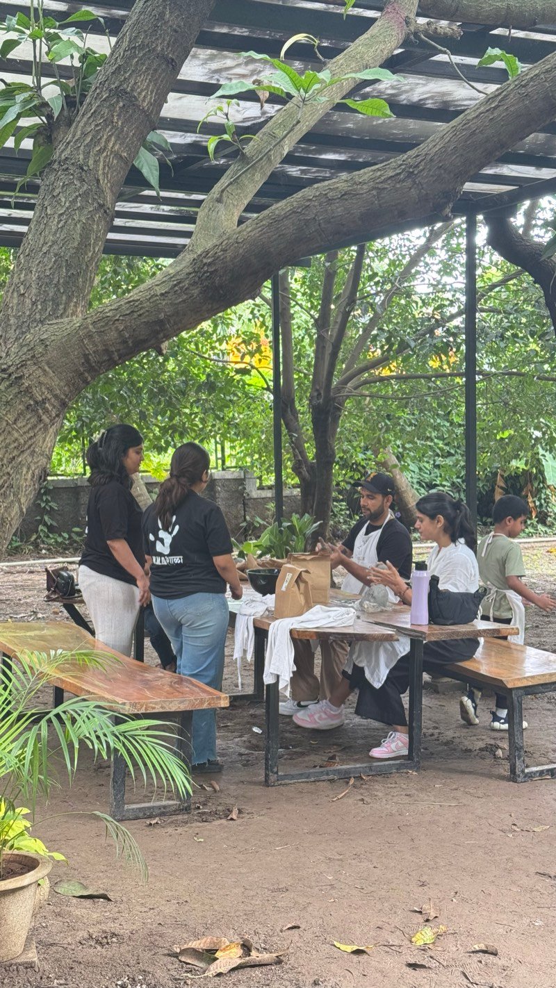 Hands-on clay moulding session at Kalashala Art & Design Studio, Pune