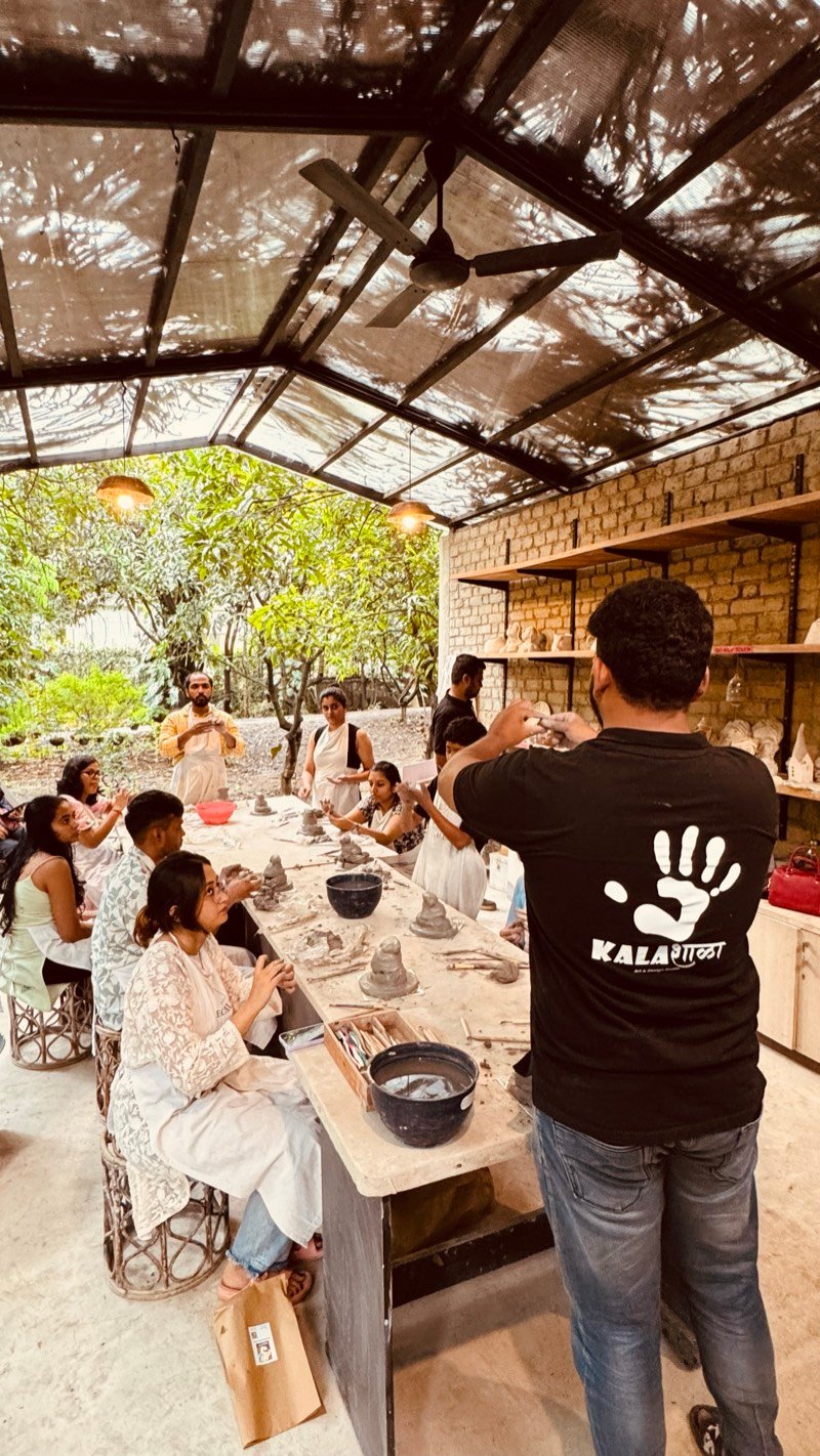 Handmade craft created at a Kalashala workshop in Pune