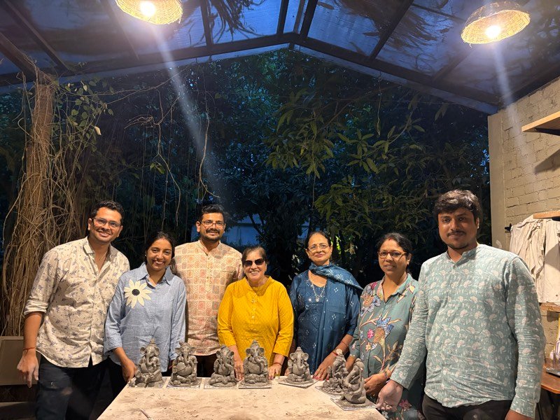 Hands-on clay moulding session at Kalashala Art & Design Studio, Pune