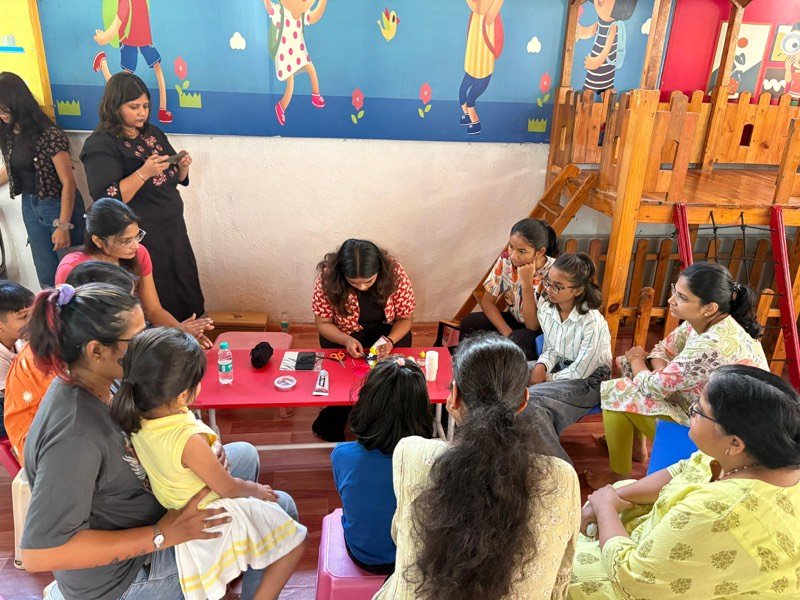 Community art workshop by Kalashala at a partner venue in Pune