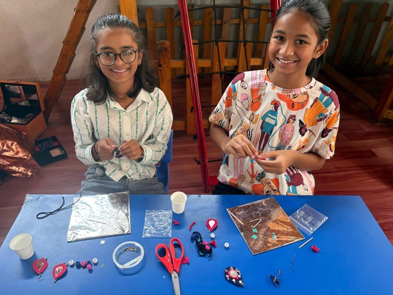 Handmade craft created at a Kalashala workshop in Pune
